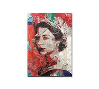 BBAUER Elizabeth II Queen Posters Fashion Queen Portrait Wall Art Modern Canvas Painting Elizabeth II Queen Prints And Picture Home Decor 40x60cm No Frame
