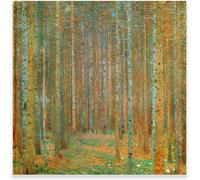 BBAUER Gustav Klimt Posters Tannenwald Pine Forest Canvas Painting Abstract Wall Art Gustav Klimt Prints For Modern Home Decor Pictures 60x60cm No Frame