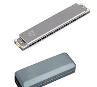 BBAUER harmonicas for adults chromatic harmonica harmonica kids24-Hole Single-Hole Monophonic Harmonica, Metal Fret, Suitable for Students, Adults and Beginners(Color:LD)