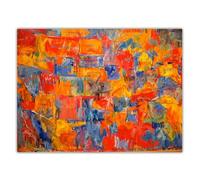 BBAUER Jasper Johns Posters Colorful Abstract Wall Art Jasper Johns Prints Jasper Johns Canvas Painting For Modern Home Decor Pictures 40X60cm No Frame