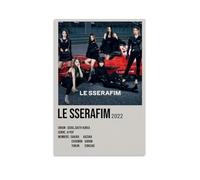 BBAUER LE SSERAFIM MINIMALIST Poster Decorative Painting Canvas Wall Posters And Art Picture Print Modern Family Bedroom Decor Posters 08x12inch(20x30cm)