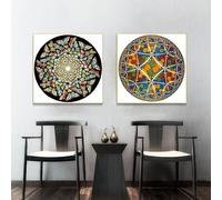 BBAUER M.C. Escher Butterflies Poster M.C. Escher Prints M.C. Escher Canvas Painting Abstract Wall Art Modern Home Decor Pictures 50x50cmx2 No Frame