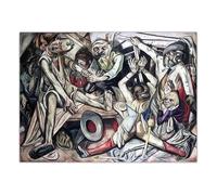 BBAUER Max Beckmann Poster Max Beckmann The Night Abstract Painting Canvas Wall Art Max Beckmann Print For Living Room Home Decor Pictures 50x70cm No Frame