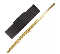 BBAUER recorder instrument recorders for children flute instrument 16-Hole/17-Hole Dual-Purpose Gold-Plated French Flute in C Key(Color:Open/Closed hole 17)