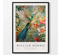 BBAUER Vintage William Morris Poster Hummingbird Canvas Painting Modern Wall Art William Morris Prints For Home Decor Wall Picture 40x60cm No Frame