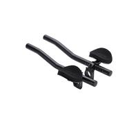 BBB Cycling AeroLight Aluminium Tri Bars | S-Bend Aerobar for Road Bikes with EVA Arm Pads | Compatible with 25.4/31.8 mm Bike Handlebars | BHB-58, Black