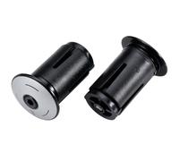 BBB Cycling Handlebar End Caps - ScrewOn Alu - Durable Aluminum Construction with Reflective Finish - Reusable Bar Plugs - Cycling Accessories - BHT-97R - Reflective