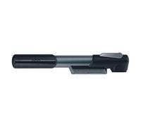 BBB Cycling Mini Pump Lightweight Integrated Pressure Gauge Dualhead Thumblock Lever System T-Handel WindGun S BMP-57, Black, 250 mm