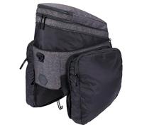 BBB Cycling Bicycle CarrierPack BSB-137 Bike Bag for Rear Frame 11,5L with Shoulder Strap Multifunctional Adjustable Rack Pannier Pack, Grey Melange