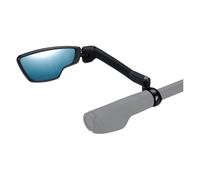 BBB Cycling CityView Bike Mirror E-Bike Left Side - Fits Handlebars Ø 19-26 mm - Anti-Glare Coating - Bicycle Rearview Mirror - Black - BBM-05