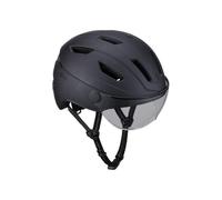 BBB Cycling Adult Speed-Pedelec Helmet for Men and Women E-Bike Helmet with Visor Bike Safety NTA-8776 Certified Head Protection Move FaceShield BHE-57 Matt Black Size M