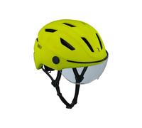 BBB Cycling Adult Speed-Pedelec Helmet for Men and Women E-Bike Helmet with Visor Bike Safety NTA-8776 Certified Head Protection Move FaceShield BHE-57 Neon Yellow Size M