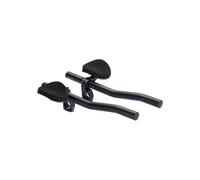 BBB Cycling AeroLight Aluminium Tri Bars | S-Bend Aerobar for Road Bikes with EVA Arm Pads | Compatible with 25.4/31.8 mm Bike Handlebars | BHB-58, Black