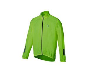 BBB Cycling BBW-148 BaseShield Jacket, Lightweight Waterproof and Wind-Repellant, for Mountain, Road, and Urban Biking - XXX-Large (Neon Yellow)