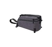 BBB Cycling Bicycle CarrierPack BSB-138 Bike Bag for Rear Frame 6L with Shoulder Strap Multifunctional Adjustable Rack Storage Pack, Grey Melange
