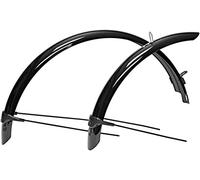 BBB Cycling Bicycle CityGuard Bike Fender Set Mudguard Front and Rear | MTB Urban Kids Road Ebike Mud Guard Fenderset |22 Inch BFD-40, Black, 22"