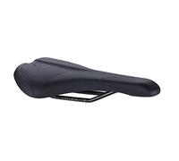 BBB Cycling Bicycle Saddle Unisex Echo 145 for Mountain Bikers, BSD-151 Saddle, Black, 155 mm