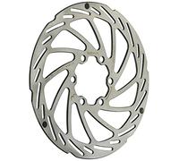 BBB Cycling Bike Brake Disc With 6 Bolts Stainless Steel Bicycle Brake Rotor With Wear-Out Indicator for Road Mountain E-Bikes MTB 203mm PowerStop BBS-114, Silver