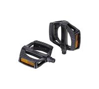 BBB Cycling Bike Pedals Flat 9/16" I City Bike pedal With Reflectors And Anti-Slip I Lightweight And Durable Bicycle Pedals For Urban And Electric Bikes I ErgoRide BPD-46