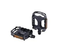 BBB Cycling Bike Pedals For City Bike I Flat Aluminium Bicycle Pedals With Anti-Slip I Classic Look 9/16" Bike Pedals I Mount & Go 2.0 BPD-15B