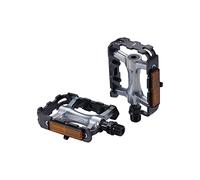 BBB Cycling Classic Flat Bike Pedals 9/16" Aluminium CrMo Durable Bearings Anti-Slip for Urban Bikes ClassicRide 2.0 BPD-17B