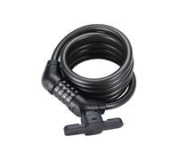 BBB Cycling CodeGuard Combination Cable Lock - 12mm x 180cm - Extra Long Resettable Code - BBL-101B