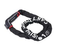 BBB Cycling, CodeLink Combination Bike Chain Lock with Code for MTB, Road and Urban Bikes, High Security, Outdoor Heavy Duty, BBL-49, Black