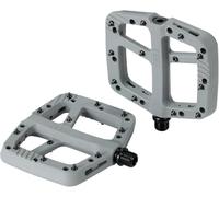 BBB Cycling Decoder MTB Pedals - Mountain Bike Pedals - Strong Grip and Adjustable Pins - Composite Platform Pedals for Cycling - BPD-37 - Matte Grey