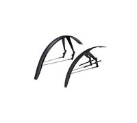 BBB Cycling DiscGuard Plus Mudguard Set - Front & Rear Fenders for Road, Gravel & MTB - Quick-Release & Disc Brake Compatible - Fits 28/29 Inch Wheels (40-60mm Tires) - BFD-66S