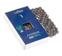 BBB Cycling E-PowerLine Cycling Chain Bikechain with SmartLink QuickLink Included Bicycle Chain E-bike Specific Ebike Chain for 10-Speed Chain Bikes 136 Links Harden treatment Silver BCH-10E