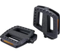 BBB Cycling ErgoBase Bike Pedals | Large Platform Ergonomic Bicycle Pedals | Suitable for Urban, Cargo and E-bikes | BPD-47, Black