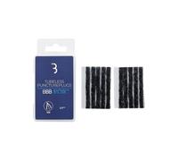 BBB Cycling PuncturePlugs Tubeless Tyre Repair Refills - 10 Pack of 1.5mm Tyre Plugs (Bacon Strips) - Heavy Duty Vulcanized Rubber for MTB & Gravel Road Tyres - BTL-208