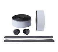 BBB Cycling, ReflectRibbon, Bike Handlebar Tape, Gel Bar Reflective Grip Tape, Road, Urban, MTB Bicycles, Non-Slip, Includes Handlebar Plugs, BHT-17, Silver, One Size