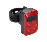 BBB Cycling Slide USB Rechargeable Rear Light Bike I Bicycle Rear Light LED I Flexible Strap Attachment I Visibility Rear Light Bike I BLS-236, Black