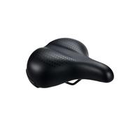 BBB Cycling SoftComfort Upright GelFoam Bike Saddle - Extra Wide 225mm Waterproof Bicycle Seat for City & E-Bikes - Ultra-Comfort Shock Absorbing Suspension - Unisex - Black - BSD-97