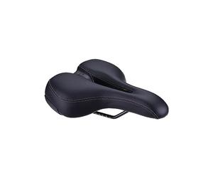 BBB Cycling SoftShape Active Bicycle Saddle I Bike Seat Unisex I Sportive Design Bike Saddle With Cut-Out I BSD-122, Black