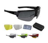 BBB Cycling Sports Glasses for Men & Women with 3 Interchangeable Lenses Lightweight Sunglasses UV Protection Half Frame for Bike Riding Impulse BSG-62