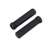 BBB Cycling SteadyActive Ergonomic Bicycle Grips - 132mm Comfort Handlebar Grips with Kraton & Gel Layers - Screw-On Lock Mechanism - Black/Grey - BHG-115