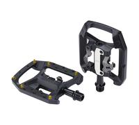 BBB Cycling Trail Bike Dual Function Pedals with Cleats SPD & Flat 9/16" Durable