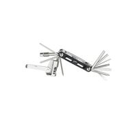 BBB Cycling Tubeless Tire Repair Tool Kit Mini Set Tubeless Minitool Multifunctional 14-in-1 Foldable Multitool Aluminium MaxiFold Tubeless BTL-141TL, Black