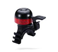 BBB Cycling Unisex's MiniFit BBB-16 Cycling Bicycle Mini Handlebar Sound Bell for Road Mountain and Racing Bikes Red Adults, One Size