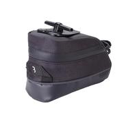 BBB Cycling Waterproof Saddle Bag I Bike Saddle Bag Cycling I Waterproof Saddlebag I Bikepacking Bicycle Saddle Bag I StorePack Reflective BSB-12M Black