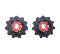 Bbb Rollerboys Ceramic 10t Bdp-12 Jockey Wheel Set Silver 11t 11t Black