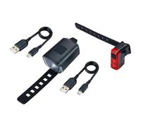 Bbb Stud Strap 33 + Bls-144 Light Set 140 Lumens Black