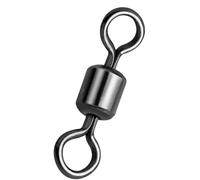 BBBF 50pcs Snap Ring High Speed Swivel Hooks for Big Fish, Available from #12-#12/0 Tuna Fishing Swivels, Fishing Tackle Swivels & Snaps, Durable Fishing Swivels for Big Game (10#41.88LB-50PCS)