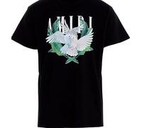 BBBshafaraBTE HOT Retro Amiri Bird Couple T-Shirt Black Cotton Unisex for Fan Black XXL