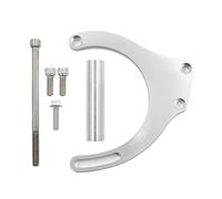 BBC Alternator Bracket Adjustable LWP Low Mount Replment for Big Block Chevy Long Kit 551496, Silver