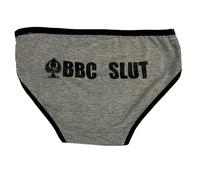 BBC Bikini Panty with QoS Symbol - Queen of Spades, Grey-black, XL