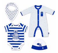 BBC Doctor Who 4PC Set: Hat, Bib, Baby Grow & Bodysuit | Size: 12-18 m BBC Multicolor 12-18 m