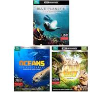 BBC Earth 4K Ultra HD 4-Volume Nature Collection: Blue Planet II: Take a Deep Breath (David Attenborough) / Oceans: Our Blue Planet (Kate Winslet) / Wild Africa (Helena Bonham Carter) / Tiny Giants (Stephen Fry)
